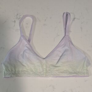 Aerie Lavender and Green Bralette Smoothies Size Medium  Mesh